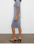 Club Monaco Charakteristisches Kaschmir-T-Shirt-Kleid